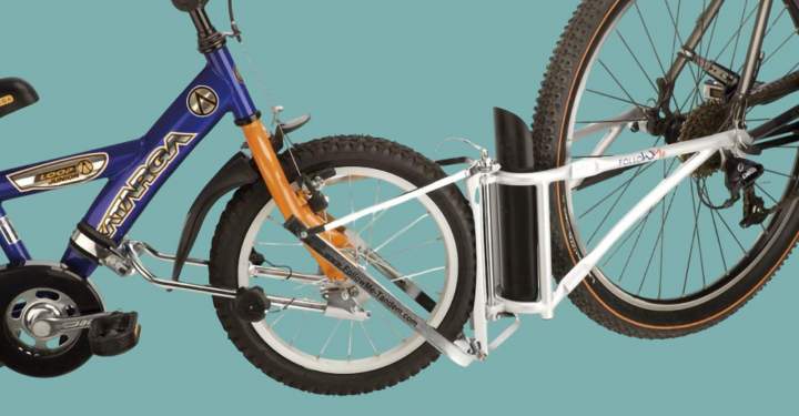 Remorque vélo enfant Follow Me pratique